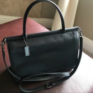 Coach Black Leather Crossbody Bag